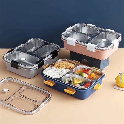 leak proof steel tiffin box for kids|Amazon.com: Lunch Tiffin Box.